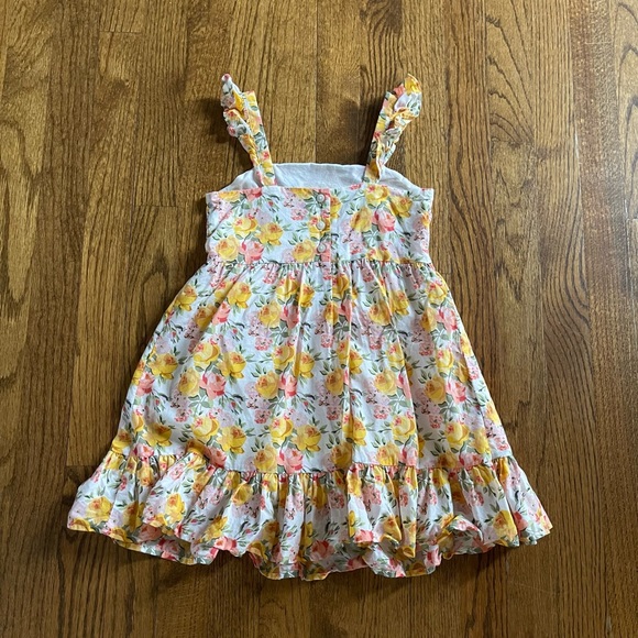 Janie and Jack Marigold Floral Ruffle Dress, Size 5 - Picture 4 of 10